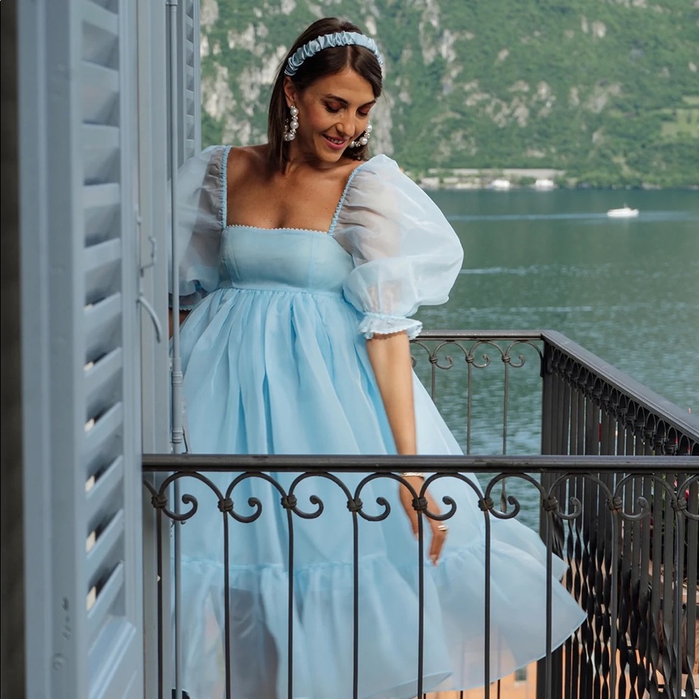 NWT!! The Organza Waterbaby French Puff Dress